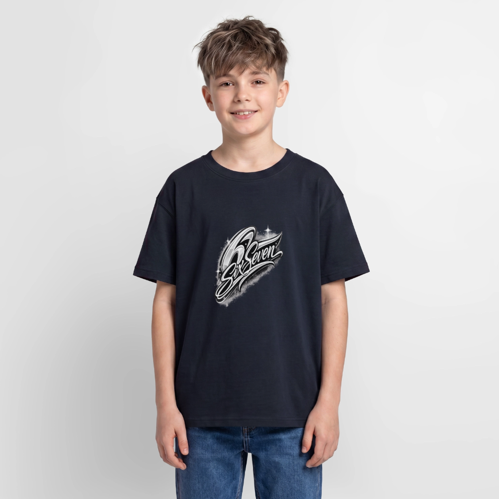 SixSeven Oversized Teenager Premium Organic T-Shirt - Navy