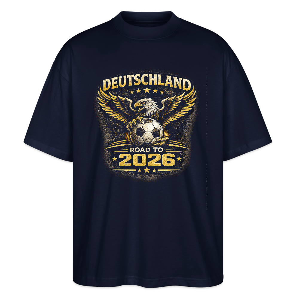 Deutschland  Oversized Unisex Bio T-Shirt - Navy