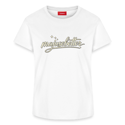 Majusebetter Frauen Supima Cotton T-Shirt – - Weiß