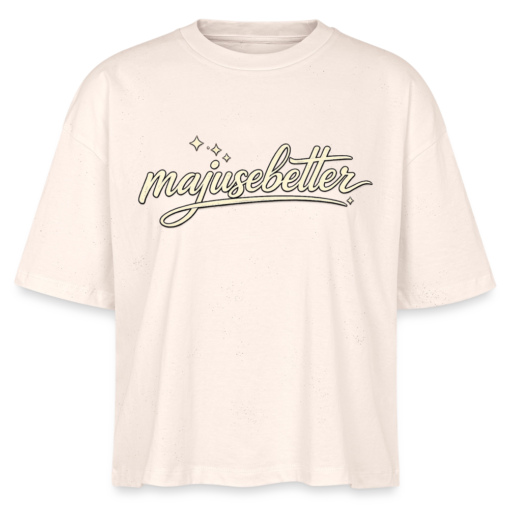 Majusebetter  Frauen Boxy Bio-T-Shirt Nova - Natur
