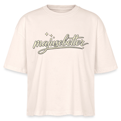 Majusebetter  Frauen Boxy Bio-T-Shirt Nova - Natur