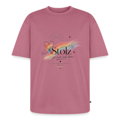Pride Unisex Premium Oversized Bio T-Shirt - Mauve