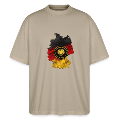 Deutschland  Oversized Unisex Bio T-Shirt - Steingrau