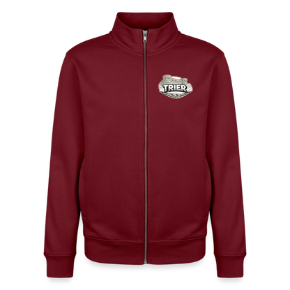 Trier Unisex Bio Zip Sweatshirt - Burgunderrot