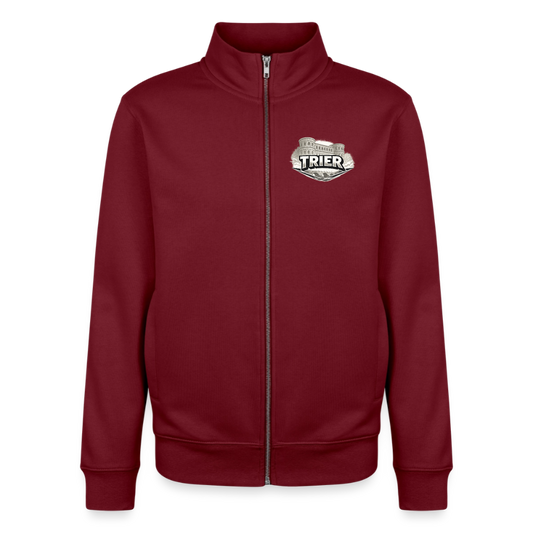 Trier Unisex Bio Zip Sweatshirt - Burgunderrot