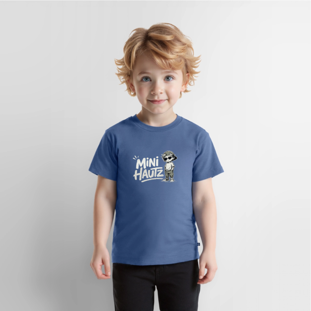 Mini Hautz Kinder Premium T-Shirt - Taubenblau