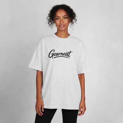 Goarneist Boxy Heavyweight Unisex Organic T-Shirt - Kühles Grau meliert