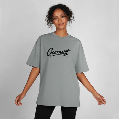 Goarneist Boxy Heavyweight Unisex Organic T-Shirt - Nebelgrau