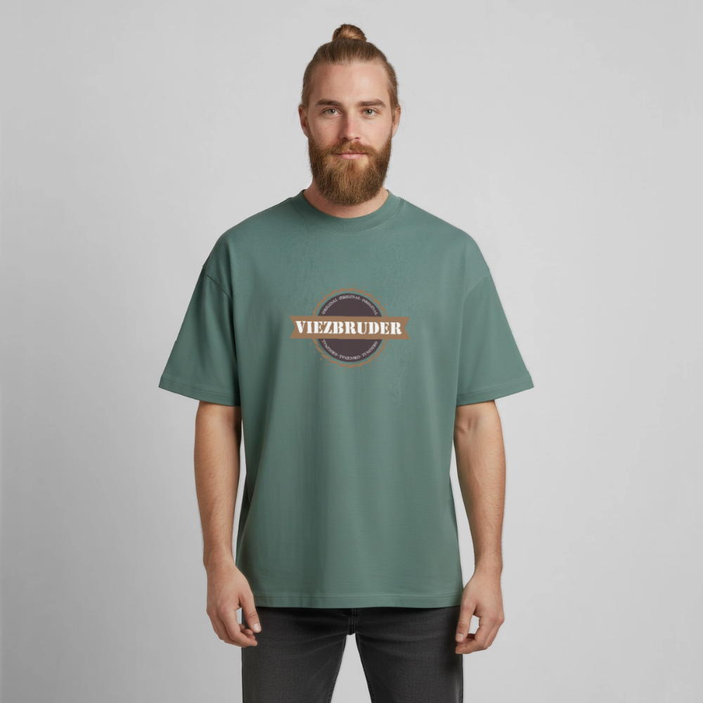 Viezbruder Boxy Heavyweight Unisex Organic T-Shirt - Grüner Bucht