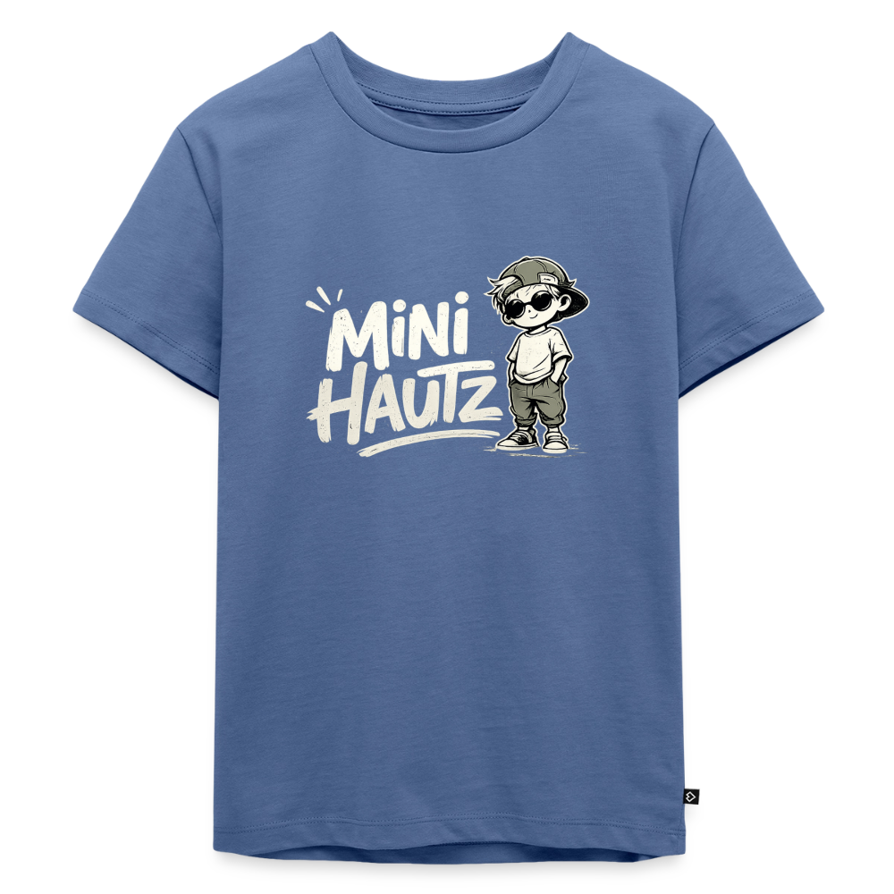 Mini Hautz Kinder Premium T-Shirt - Taubenblau