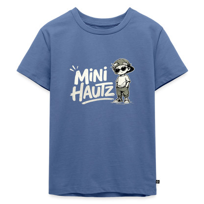 Mini Hautz Kinder Premium T-Shirt - Taubenblau