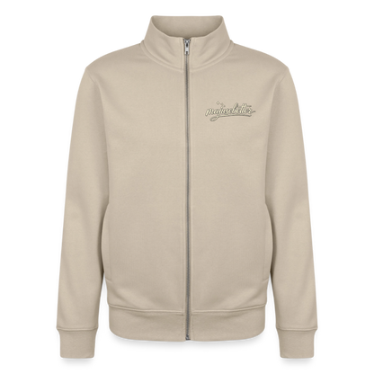 Majusebetter Unisex Bio Zip Sweatshirt - Cremebeige