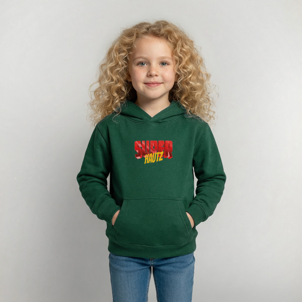 Super Hautz Kinder Hoodie - Flaschengrün