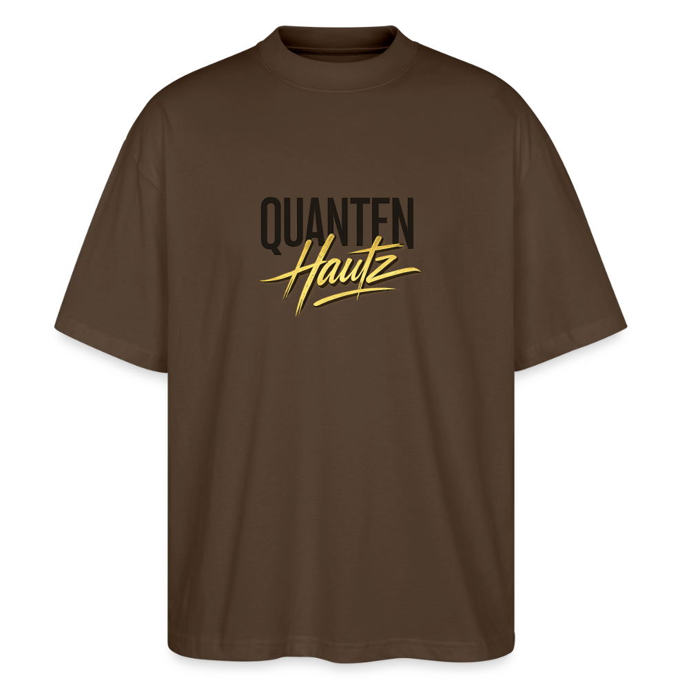 Quanten Hautz  Oversized Unisex Bio T-Shirt Blaster - Dunkelbraun