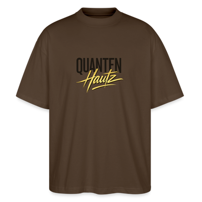Quanten Hautz  Oversized Unisex Bio T-Shirt Blaster - Dunkelbraun