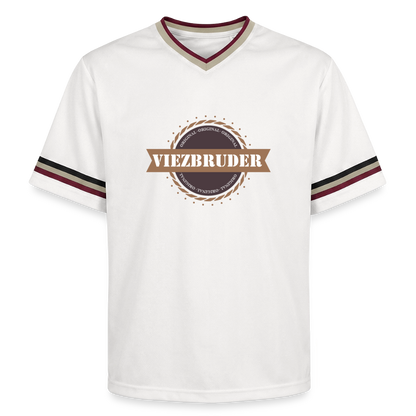 Viezbruder Unisex Football Style Mesh T-Shirt - Offwhite/Bordeaux