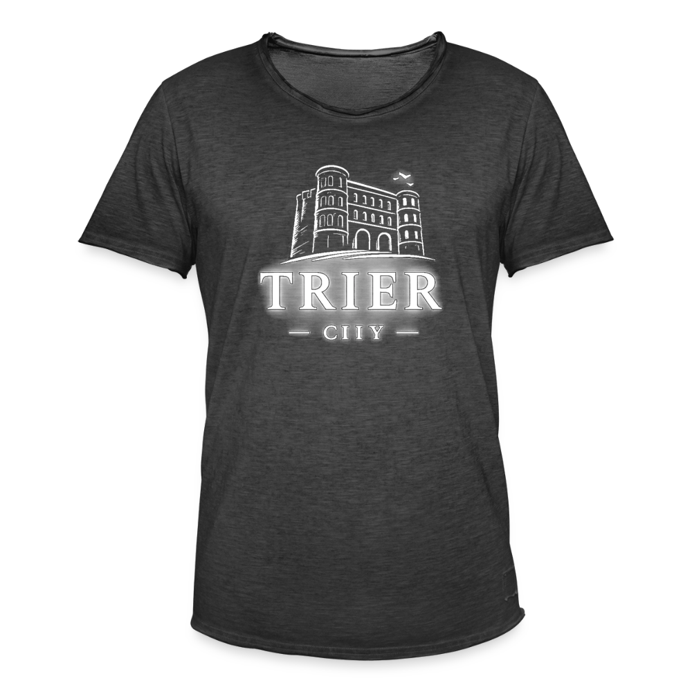 Trier Männer Vintage T-Shirt - Vintage Schwarz