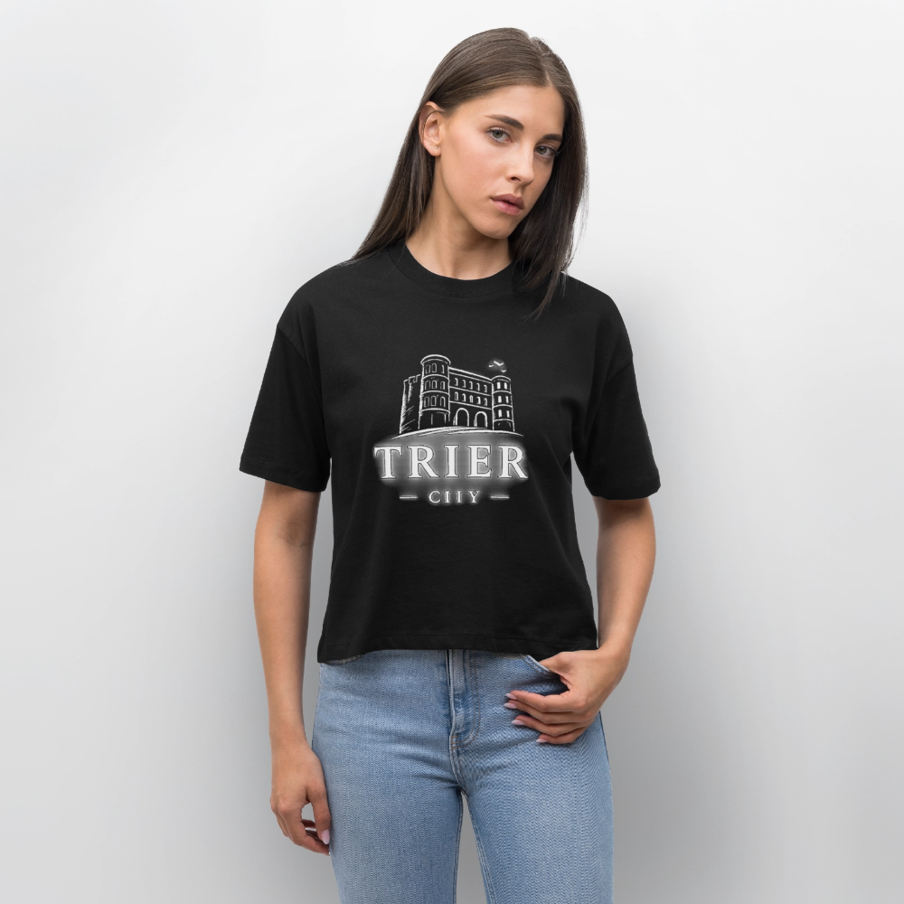 Trier Stanley/Stella Frauen Boxy Bio-T-Shirt Nova - Schwarz