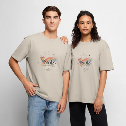 Pride Unisex Premium Oversized Bio T-Shirt - Beige