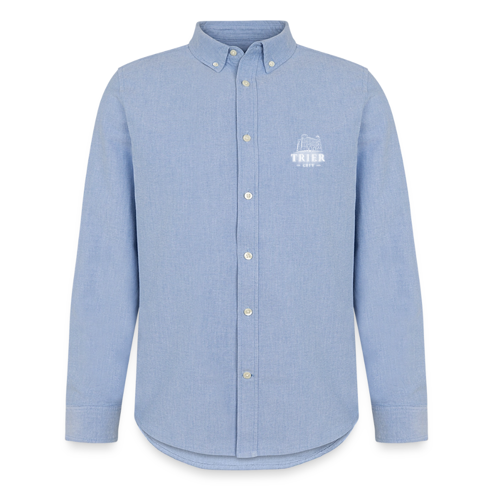 Trier Männer Oxford Hemd - Carolina Blue