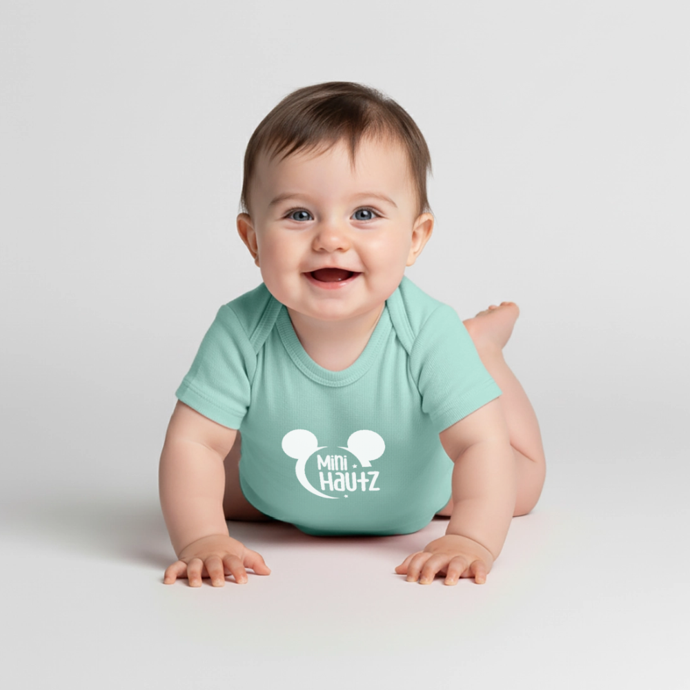 Mini Hautz Baby Bio-Kurzarm-Body - Mint 