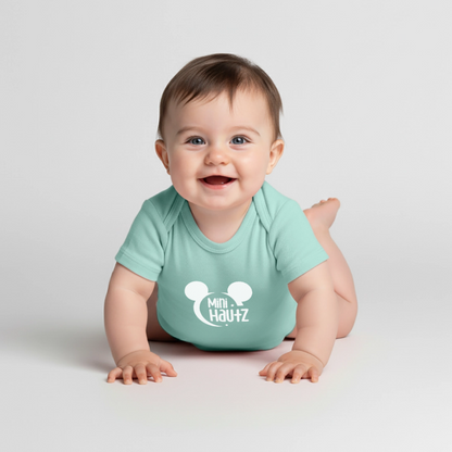 Mini Hautz Baby Bio-Kurzarm-Body - Mint 