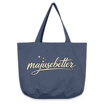 Majusebetter Vintage-Washed Shopper - Vintage Denim