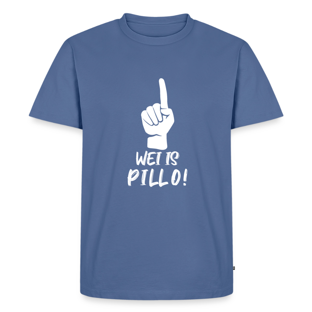 Wei is Pillo Männer Premium T-Shirt - Taubenblau