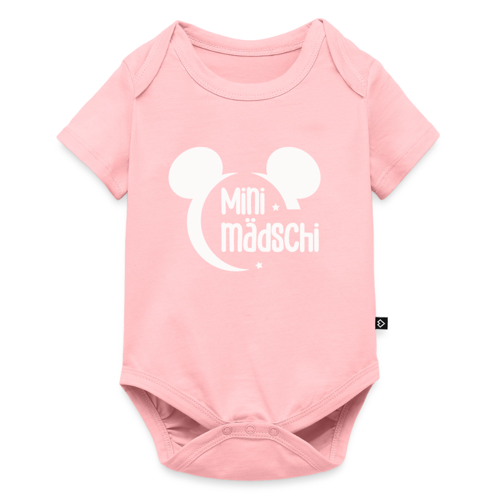 Mini Mädschi Baby Bio-Kurzarm-Body - Rosa