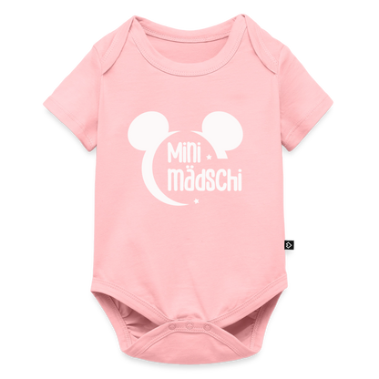 Mini Mädschi Baby Bio-Kurzarm-Body - Rosa