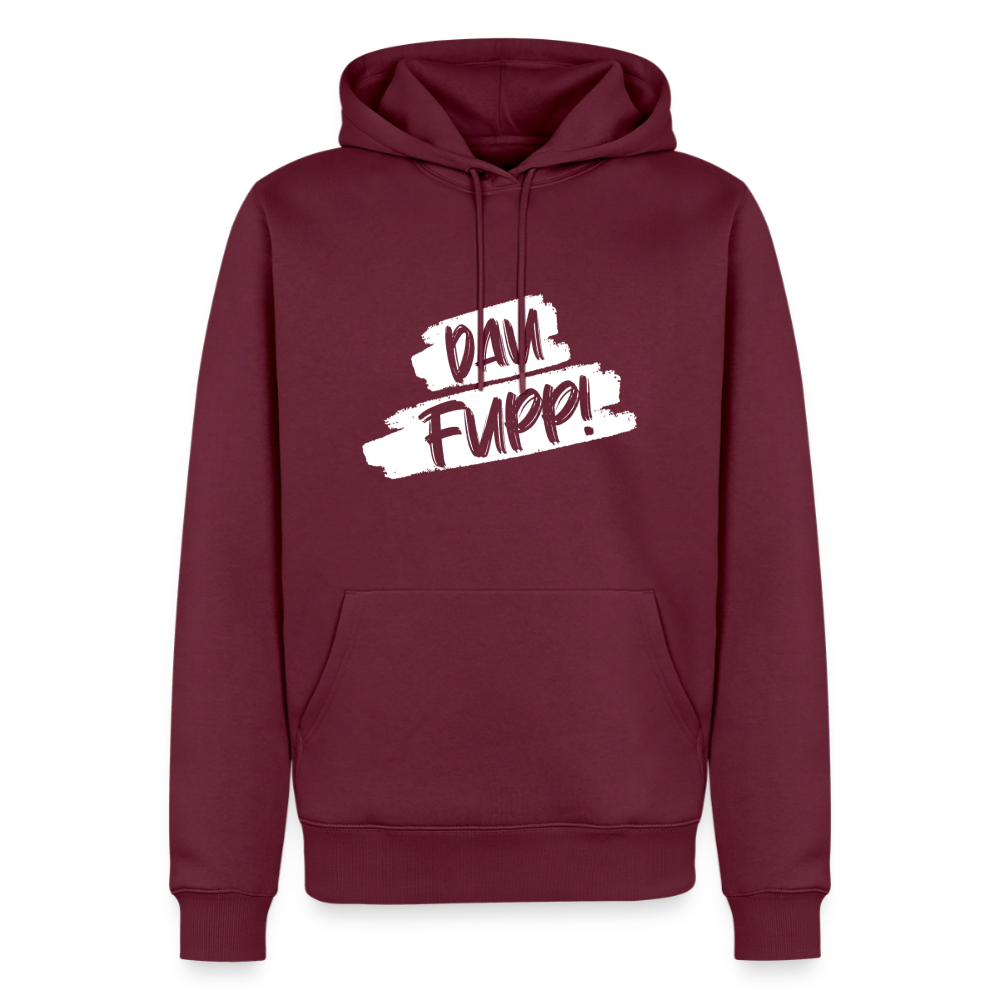 Dau Fupp Männer Premium Hoodie - Burgunderrot