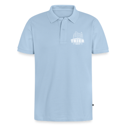 Trier Männer Premium Bio Polo Shirt - Hellblau