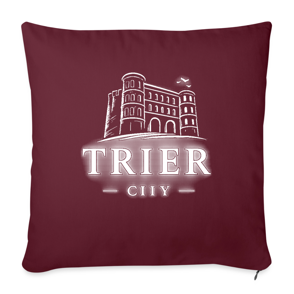 Trier Sofakissen mit Füllung 44 x 44 cm - Burgunderrot