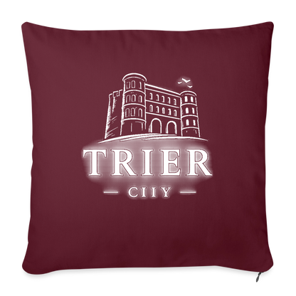 Trier Sofakissen mit Füllung 44 x 44 cm - Burgunderrot