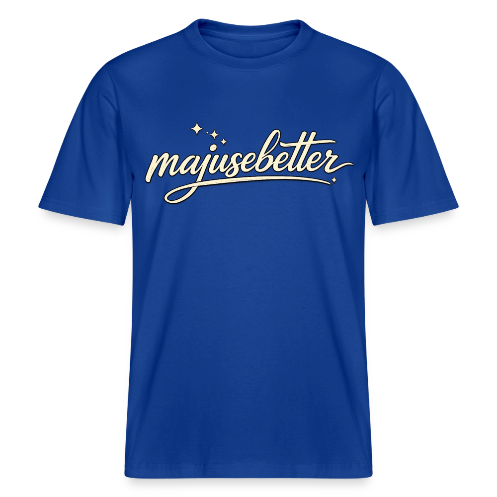 Majusebetter  RELAXED FIT Unisex Organic T-Shirt - Dunkelblau
