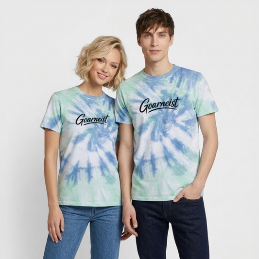 Goarneist Unisex Premium Tie Dye T-Shirt - Spiralblau