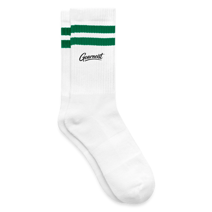 Goarneist Gestreifte Tennissocken - Weiß/Grün