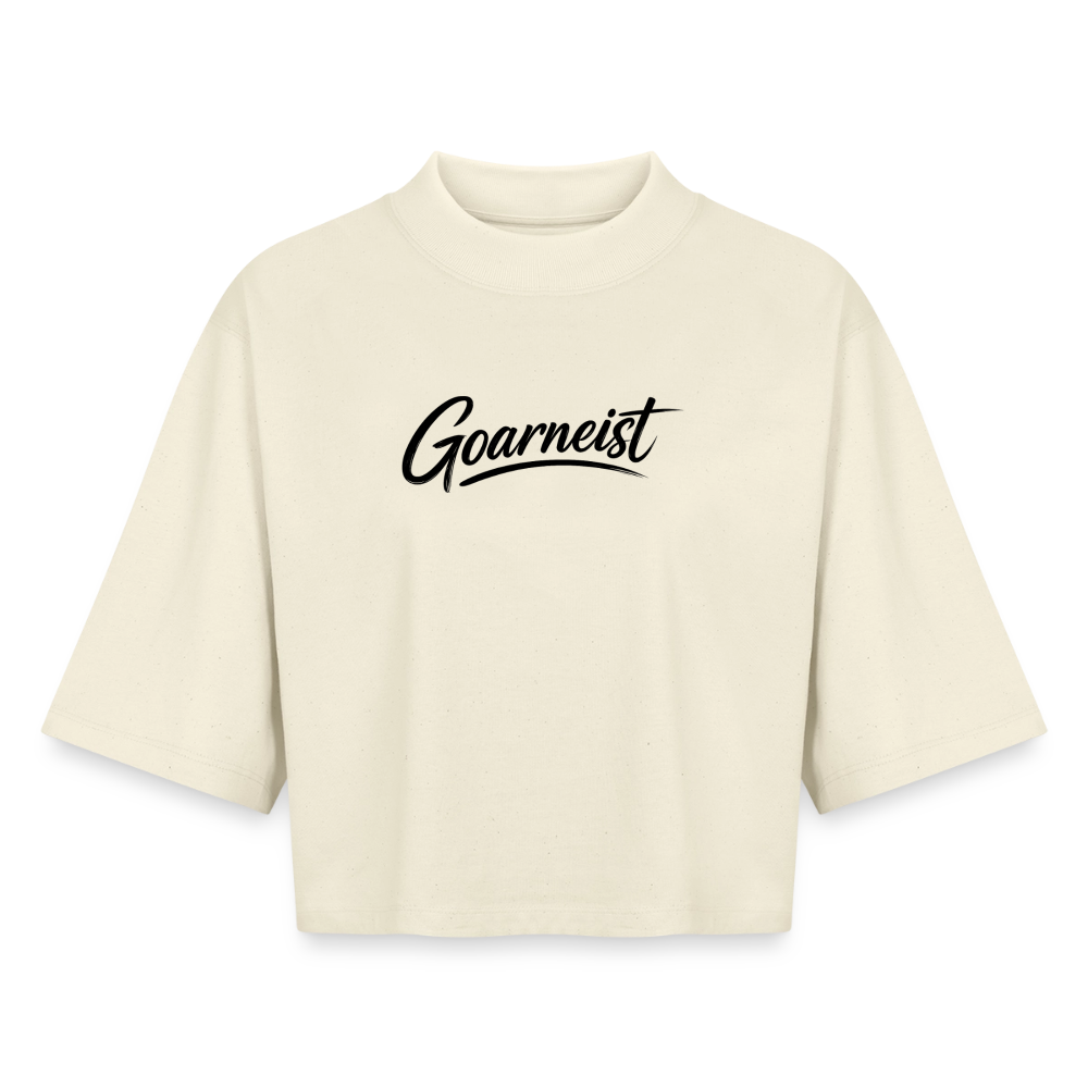 Goarneist Boxy Frauen Recyceltes 1/2 Sleeved T-Shirt - Natur