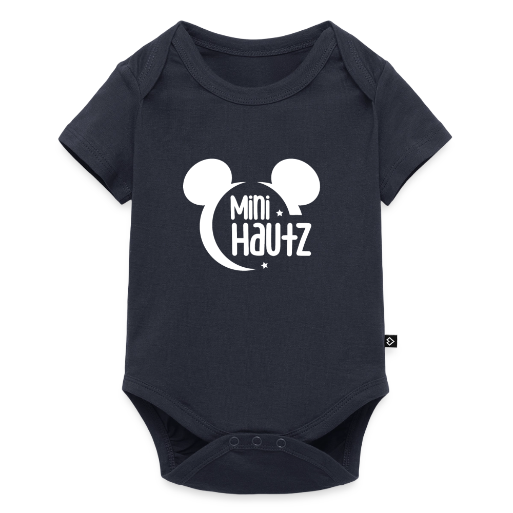Mini Hautz Baby Bio-Kurzarm-Body - Navy