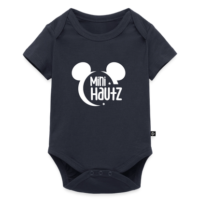 Mini Hautz Baby Bio-Kurzarm-Body - Navy