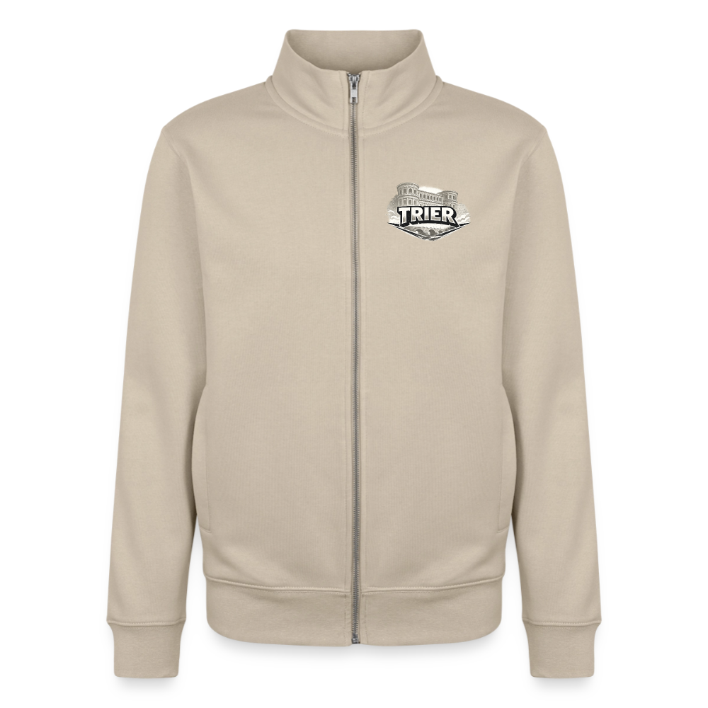 Trier Unisex Bio Zip Sweatshirt - Cremebeige