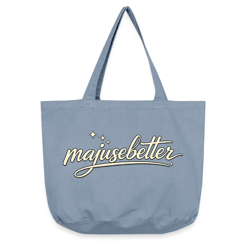 Majusebetter Vintage-Washed Shopper - vintage light blue