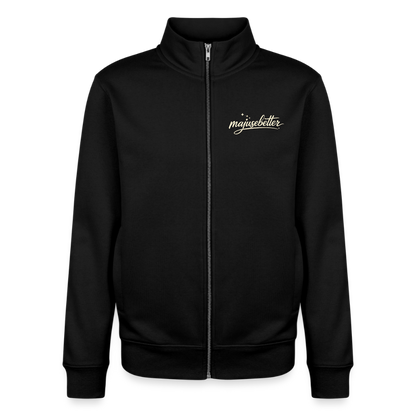Majusebetter Unisex Bio Zip Sweatshirt - Schwarz