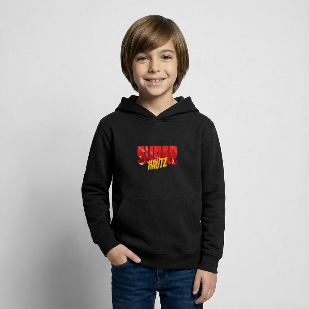 Super Hautz Kinder Hoodie - Schwarz