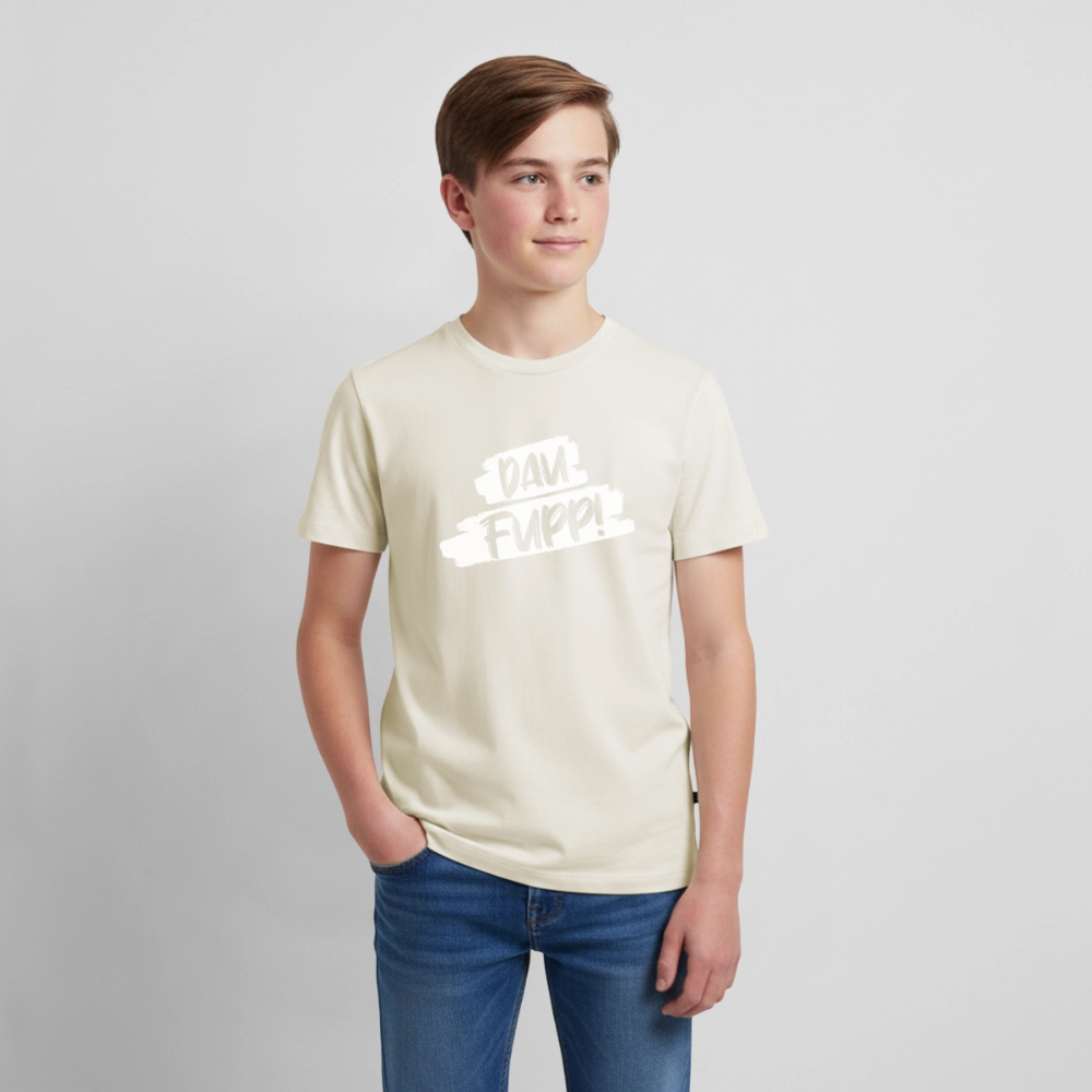 Dau Fupp Teenager Premium T-Shirt - Naturweiß