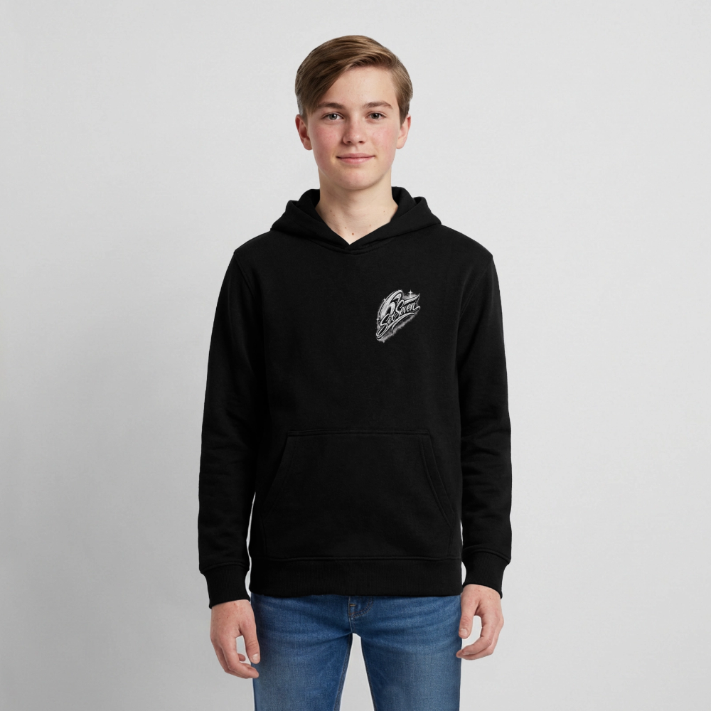 Teenager Organic Hoodie Mini Cruiser von Stanley/Stella - Schwarz