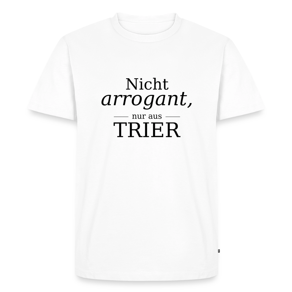 Trier Spruch Männer Premium T-Shirt - Weiß
