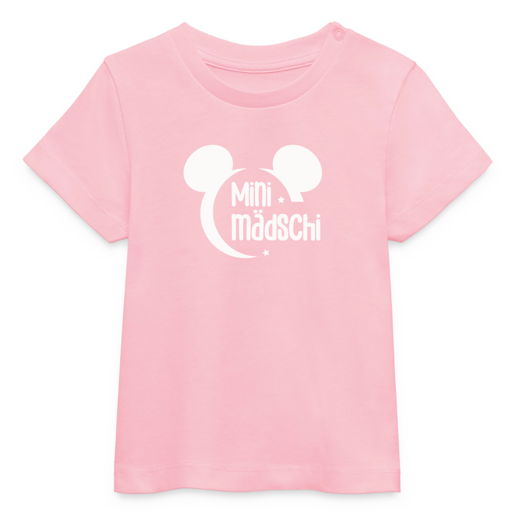 Mini Mädschi Baby Organic T-Shirt - Hellrosa