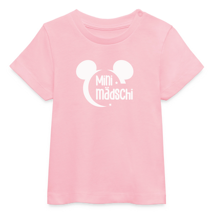 Mini Mädschi Baby Organic T-Shirt - Hellrosa