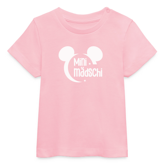 Mini Mädschi Baby Organic T-Shirt - Hellrosa